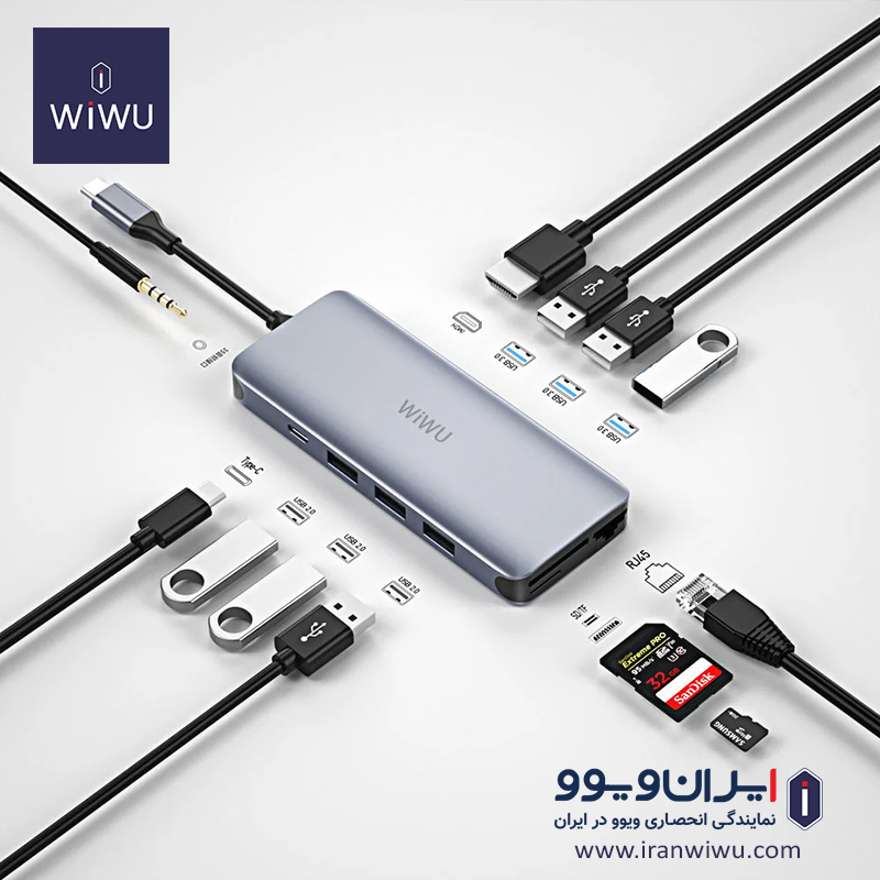 هاب ویوو wiwu Alpha 12 in 1